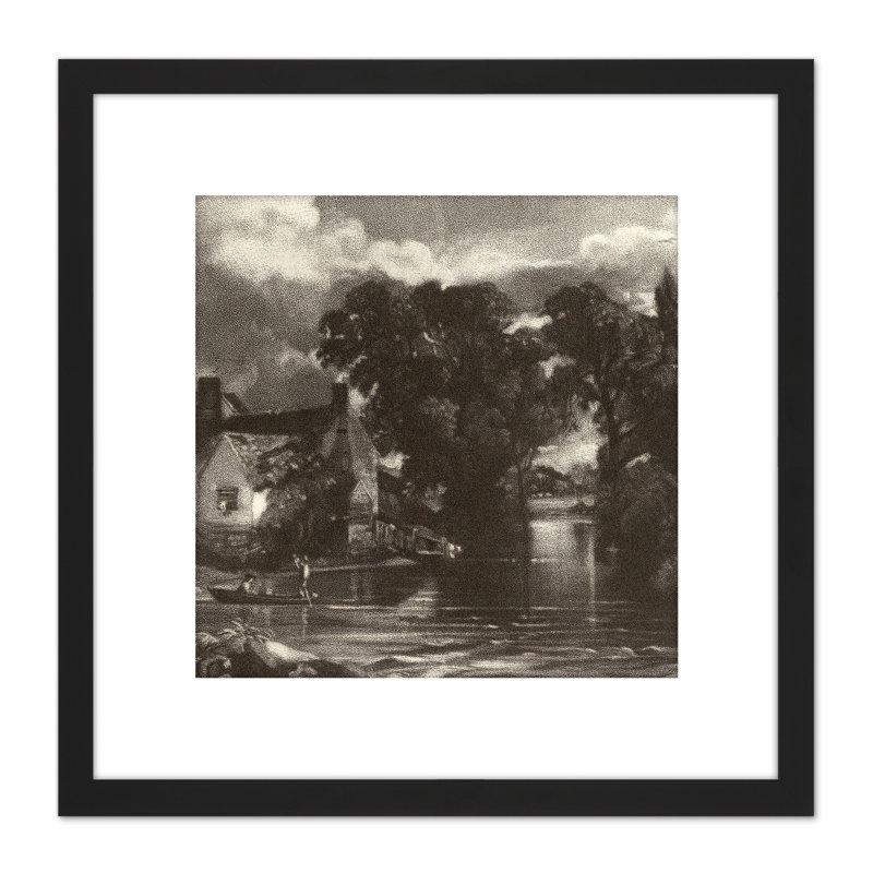 David Lucas Mill Stream 1831 by David Lucas - Single Picture Frame Painting