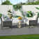 Hudson 3-Piece Patio Sets With End Table