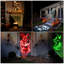 Projecteur d'Halloween pour l'extérieur, intérieur, effets dynamiques 3D 12-en-1 avec crâne, chauves-souris fantômes, et télécommande pour le jardin de la fenêtre, décoration d'Halloween