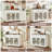 Sideboard Buffet Cabinet With Storage,48" Credenza With 3 Glass Doors & 3 Drawers,Adjustable Shelves Coffee Bar,Wood Kitchen Console Table For Dining Room,Living Room-1474769647-1474922015