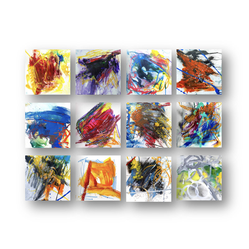 Mineral Series 12 Set II by John Beard - Artist Enhanced Canvas Print, Brown, 72" H x 96" W x 2" D