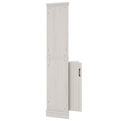 Tall Corner Cabinet with Doors for living room, bathroom,Dining Room or Kitchen,Beige