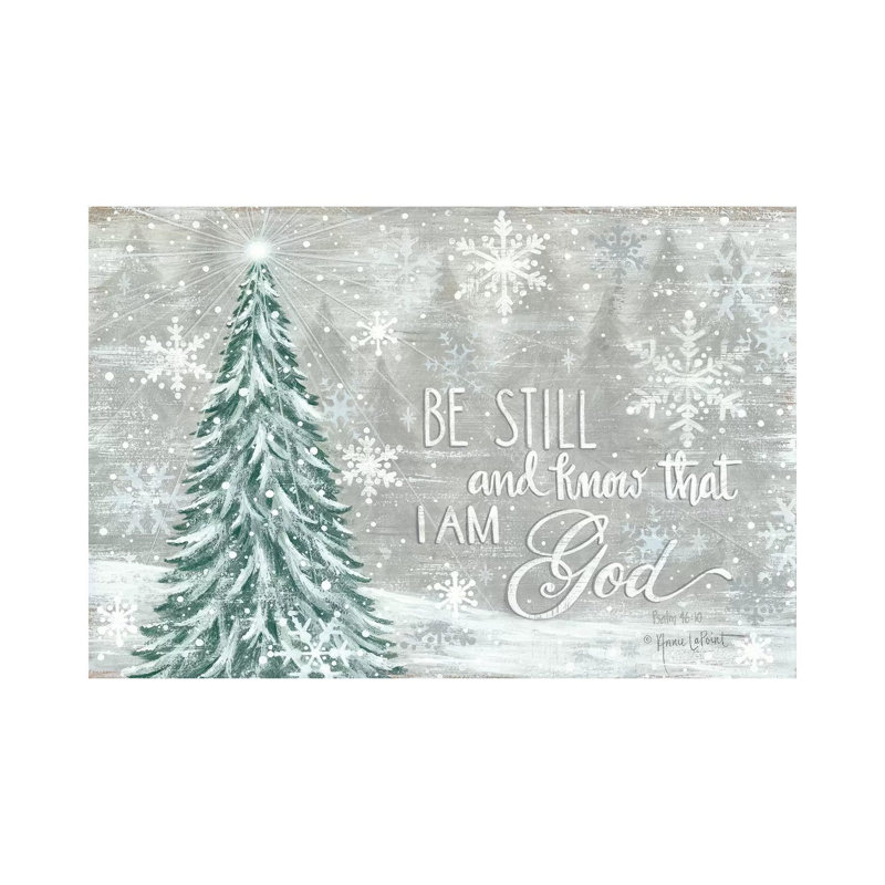 «Be Still» par Annie Lapoint, reproduction d'art sur toile tendue, H 26 po x l 40 po x 1,5 po