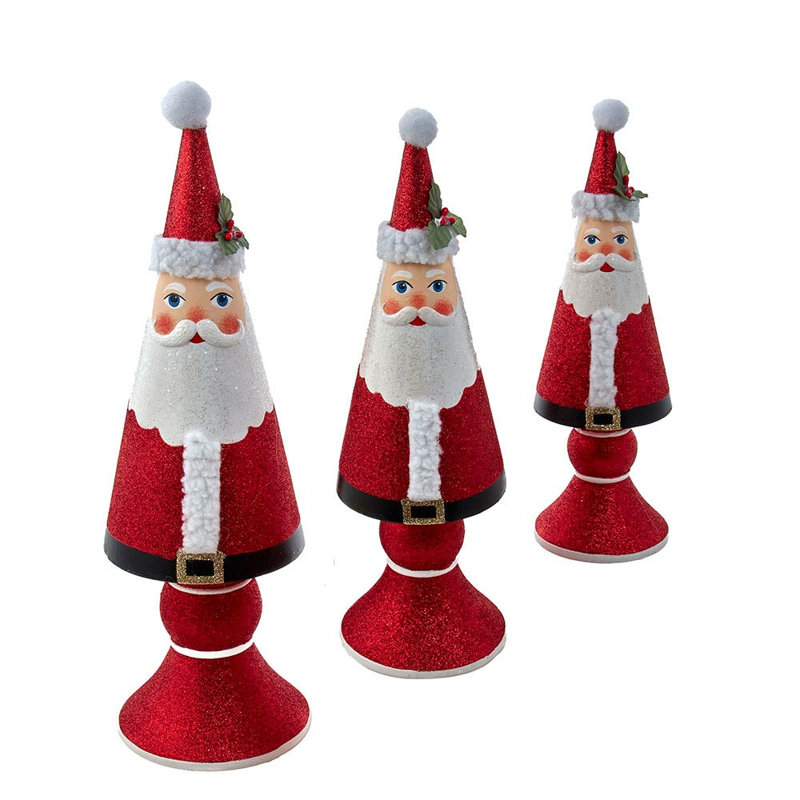 Pièces de table en bois pour arbre de Noël
