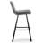 Upholstered Counter Stool with Metal Frame-1803781941