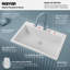 Karran Quartz 33'' X 22'' Large Single Bowl Drop-in Kitchen Sink-61825443