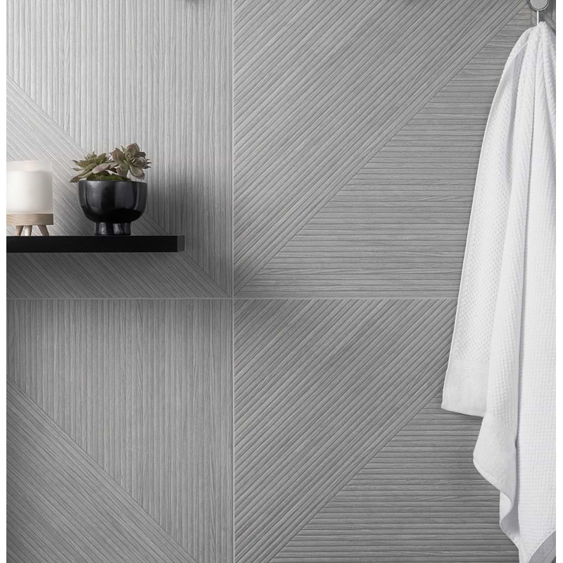 Enso 24X48 Matte Porcelain Wall Tile, Gray