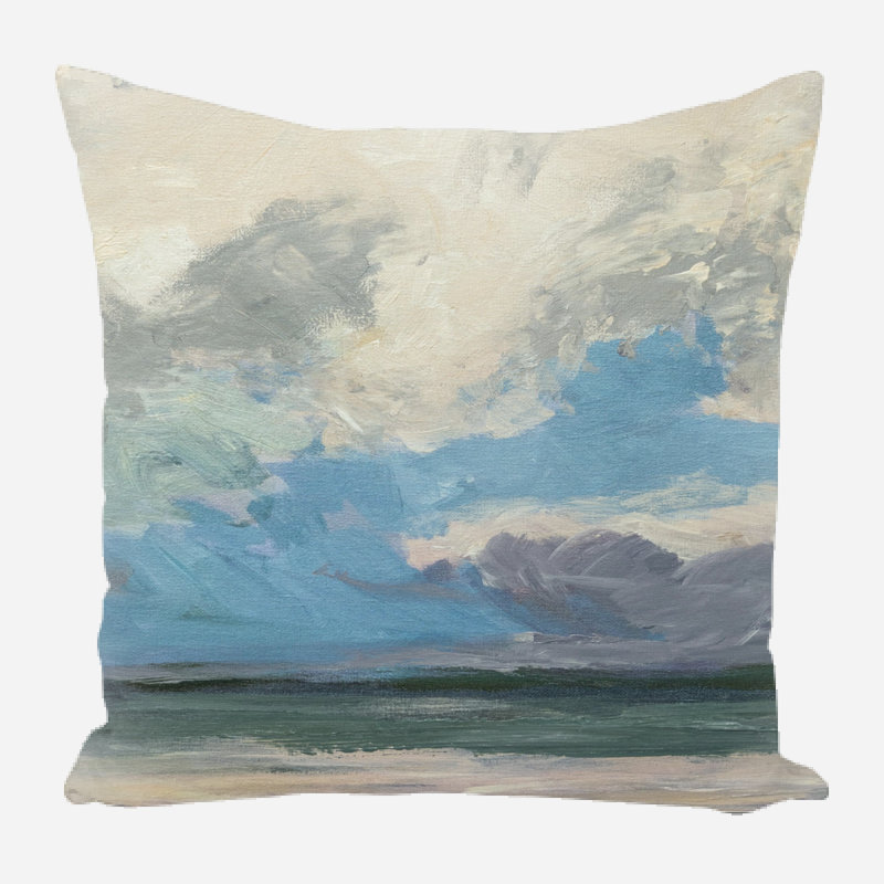 Decorative Linen Throw Pillow Linen Throw Pillow, 9" x 9"