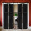 Porte de grange coulissante double en panneau de fibres à densité moyenne noyer noir 96 po x 52 po avec quincaillerie Doubel-136218092-136218105