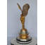 Rolls Royce Spirit of Ecstasy Bronze Statue - Gold & Silver Classic Large Sculpture, 14"LX14"WX 32"H