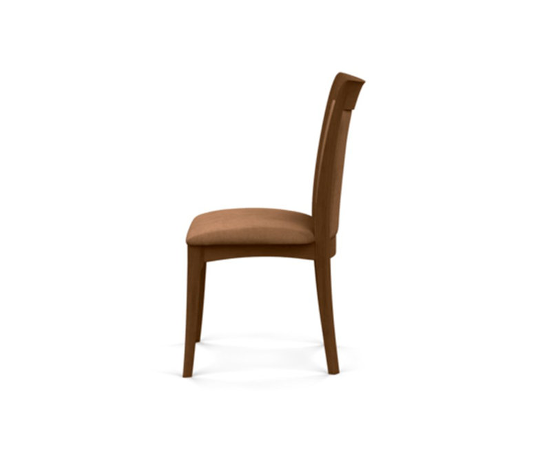 Morgan Leather Dining Chair, Saddle Cherry, Coffee