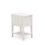 Ensemble de lit plateforme 2 pièces avec 1 très grand lit et une petite table de chevet - Fabrication fiable et durable - Tissu en lin bleu denim-1575584684-1575586194