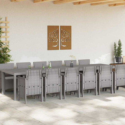 Garden Dining Set 13 Pcs Large