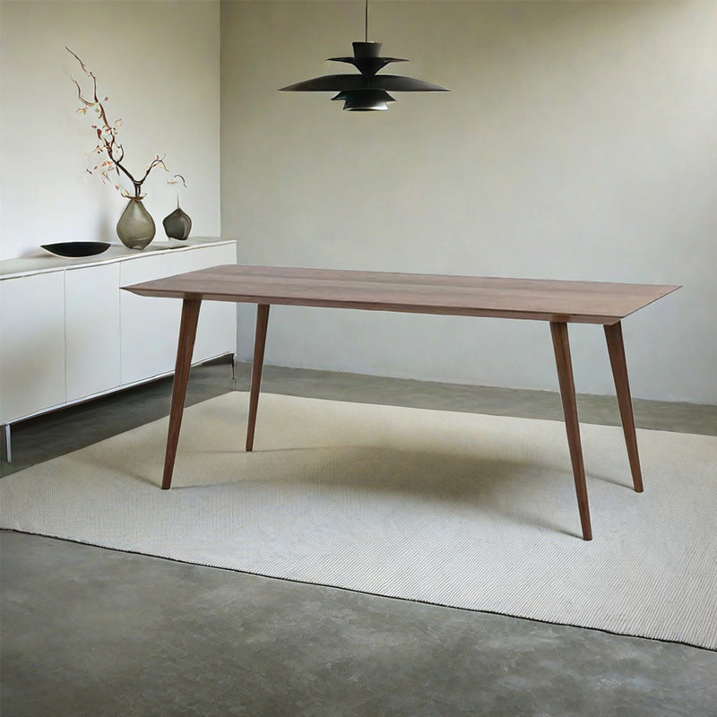 Ash Solid Wood Dining Table, 31.5" W x 70.87" L
