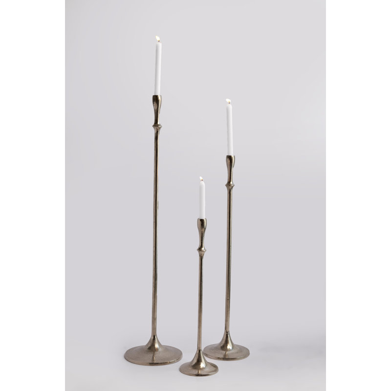 Metal Floor Candlestick, 39" H x 17" W x 17" D