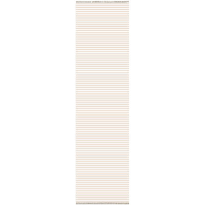 Pender Beige Striped Cotton Chenille Area Rug