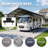 Metal Carport 20 x 12 FT with Reinforced Frame, Windproof Ground Anchors-123403133