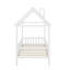 Lit simple en bois avec clôture-1973507808