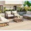 Ensemble de canapé modulaire de patio en métal 7 pièces Modern Minimalist-1132623899
