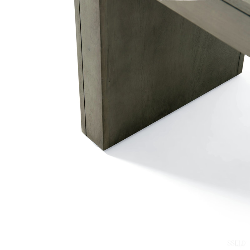 Banc de salle à manger en bois d'acacia, chêne gris clair