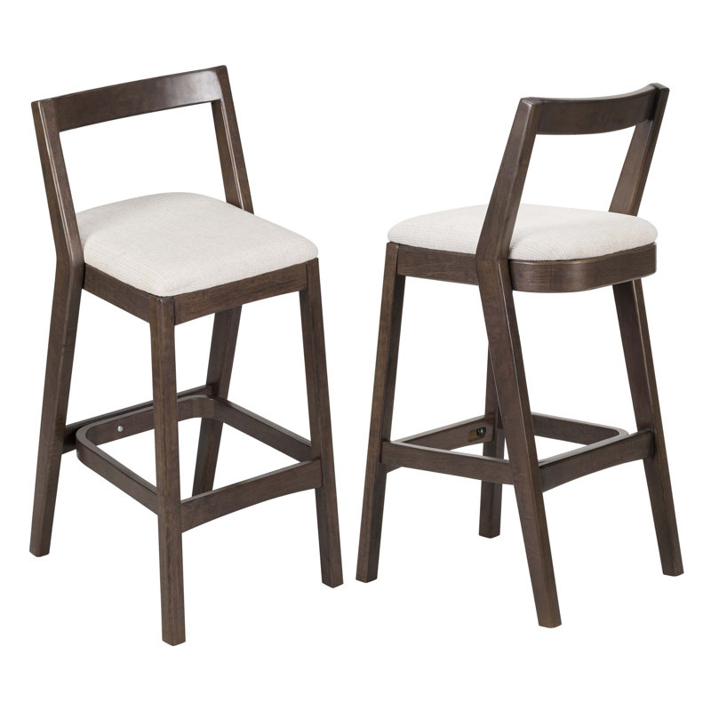 Tabouret de bar Jasper, Marron foncé