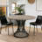 Farmhouse Round Dining Table for Kitchen Use-1658156139