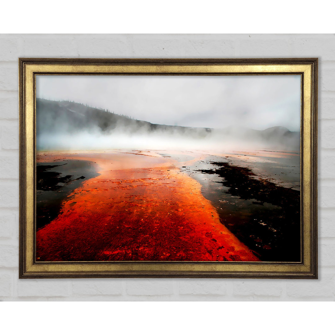 Red Lava Mist - Einzelner Bilderrahmen Kunstdrucke