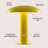 Writzer 11" Contemporary Bohemian Rechargeable/Cordless Dimmable Integrated LED Mushroom Table Lamp-193629582