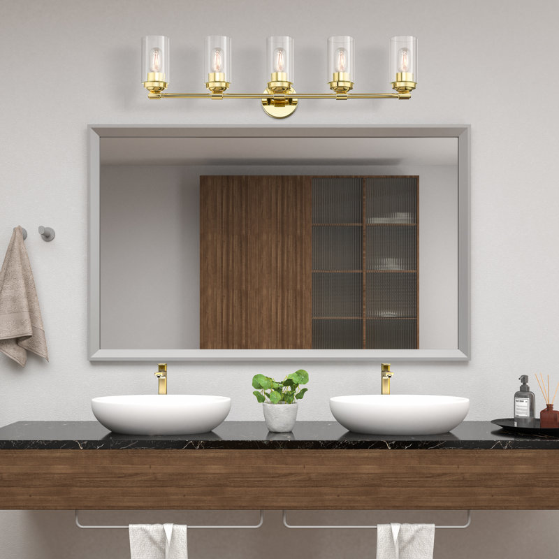 Ashveen 5 - Light Dimmable Vanity Light, Polished Brass