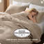 Housse de couette 100% coton kaki tissé gaufré pour lit simple, ensemble de literie respirante PureWoven pour toutes saisons (ensemble de 2)-126671309-131198628