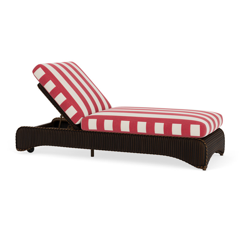 Loom Outdoor Chaise Lounge, Mink, Fife Sahara