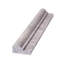 12" x 2.5" Honed Travertine Chair Rail Tile Trim in Gray