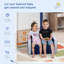 Ensemble de canapé pour enfants 2-en-1 multifonctionnel Ensemble de chaises de table pour tout-petits 2 places Canapé Boîte de rangement souple et robuste-787175146