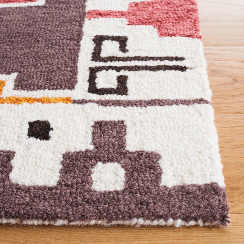 Tapis noir / rouille Rogan Drive 913, Rectangle 5 pi x 8 pi