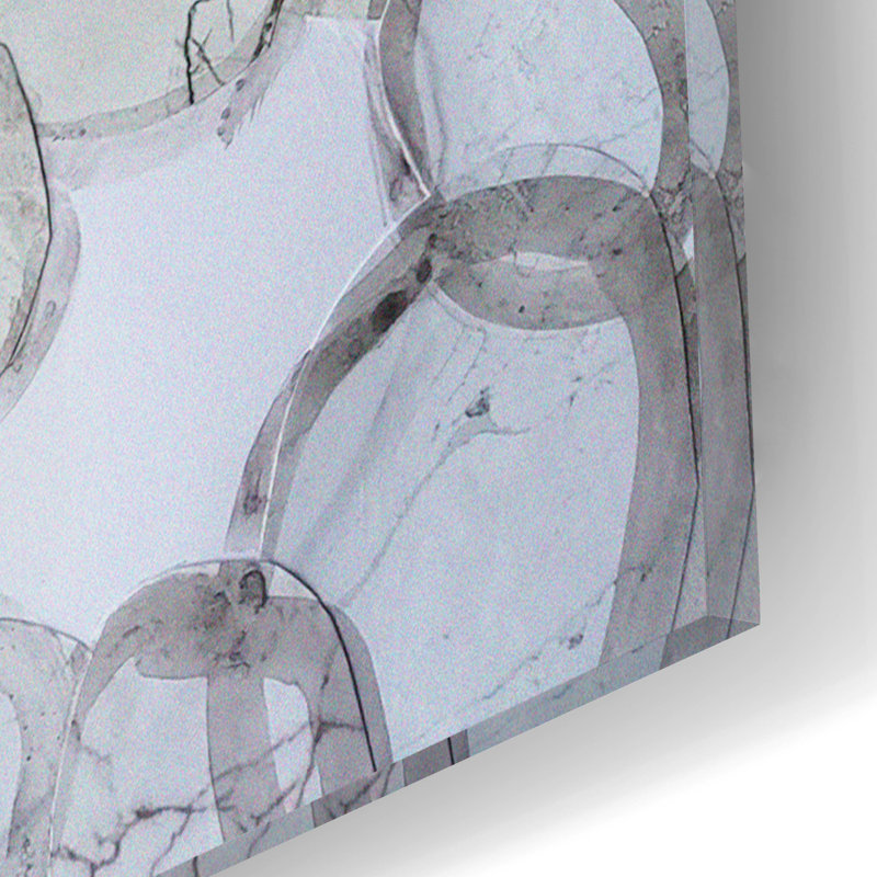 Art mural en verre acrylique «Santa Cruz Beach Stones» par Coco Good, H 16 po x l 12 po x P 0,13 po