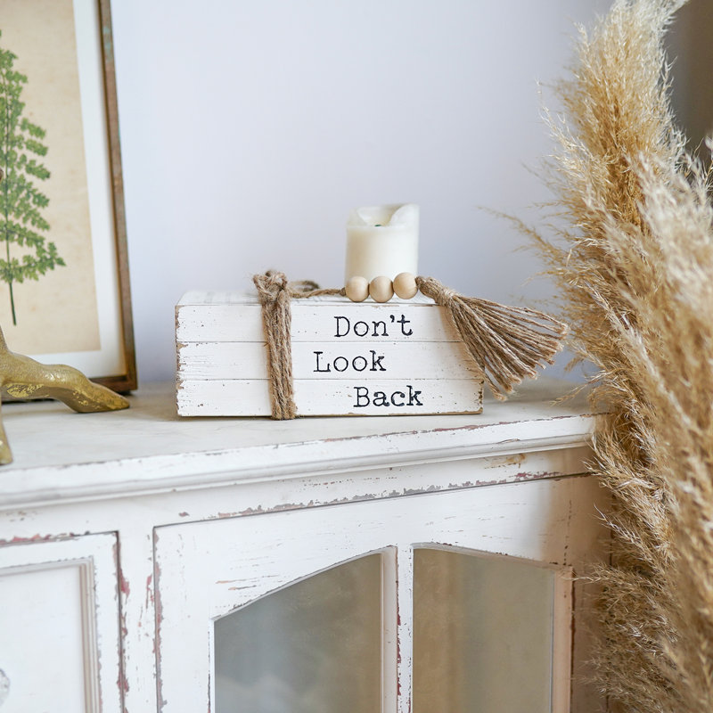 Citation inspirante en bois Kegelman