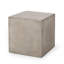 Table d'appoint d'extérieur en béton léger - conception cubique de 22 po carrés, option gris clair 2: style et fonctionnalité optimisés