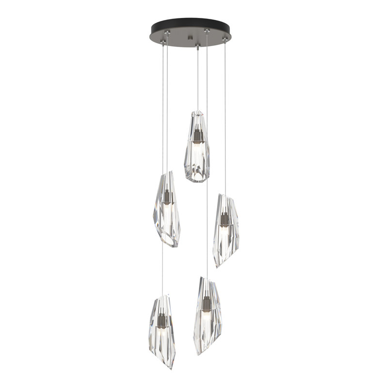 Luma 5 - Light Pendant, Dark Smoke, Standard: 16" - 80"