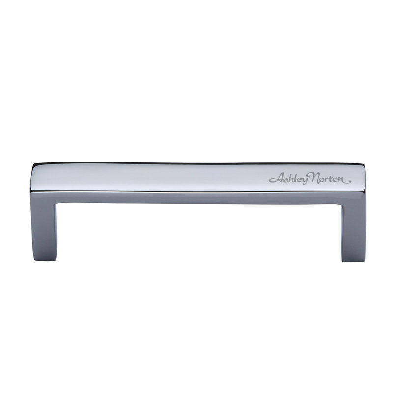 Wide Modern Cabinet Pull, Polished Chrome, 6"