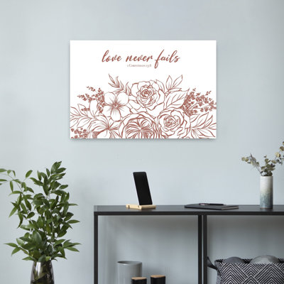 Love Never Fails Contemporary Flower Art