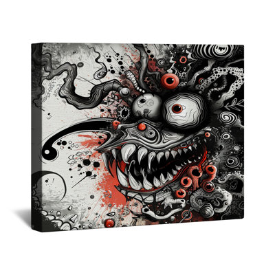 Monster Canvas  Gallery Wrap - Abstract Wall Decor in Many Sizes