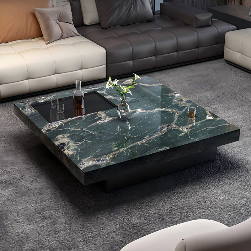 Table basse 39,37 "Modern Minimalist, 11.81" H x 39.37" L x 39.37" W