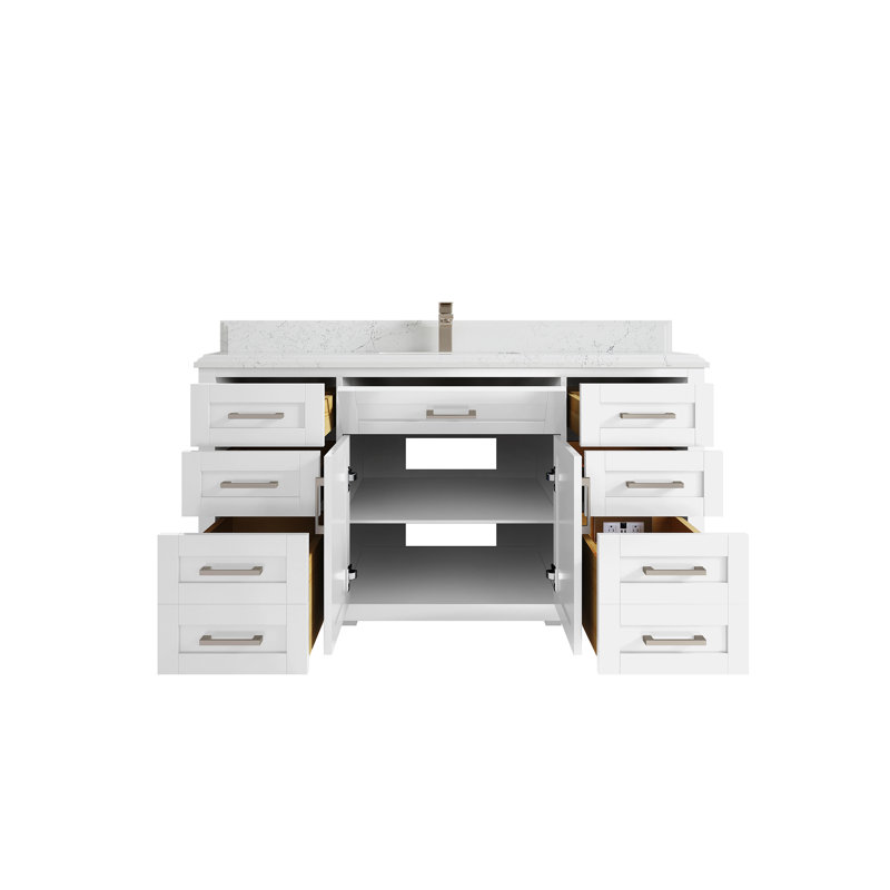 Ensemble de meuble-lavabo simple 60 po Graelyn Cambridge, Empira