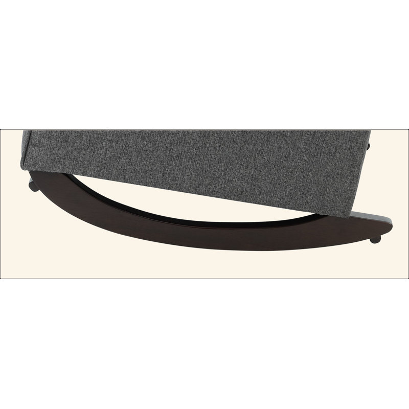 Chaise berçante en tissu