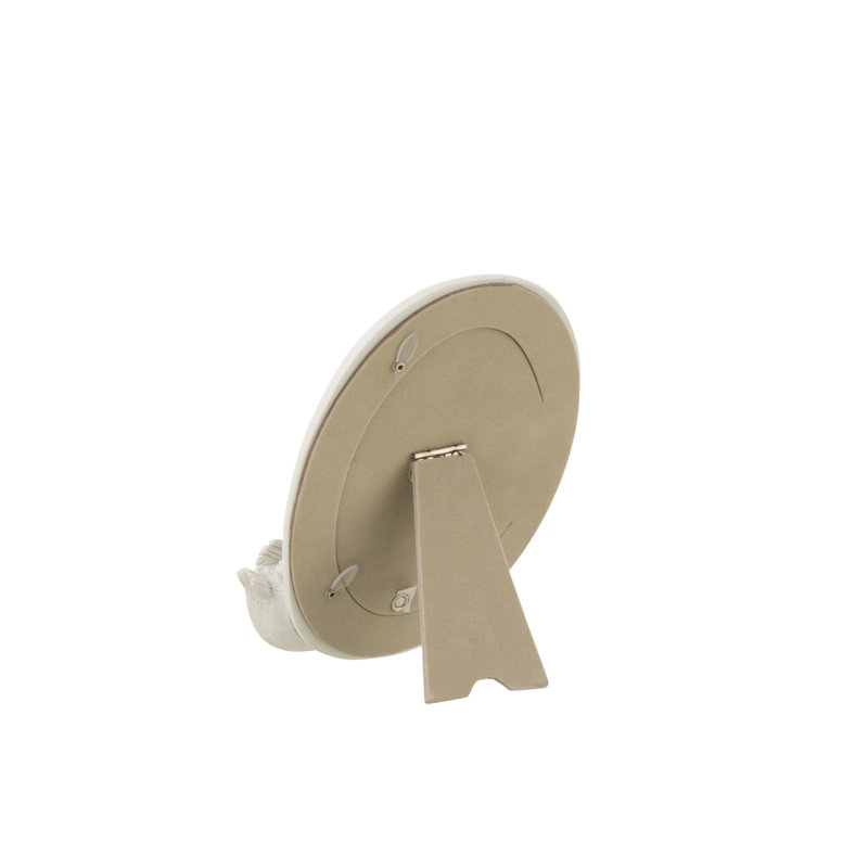 Reign White Oval Single Picture Frame