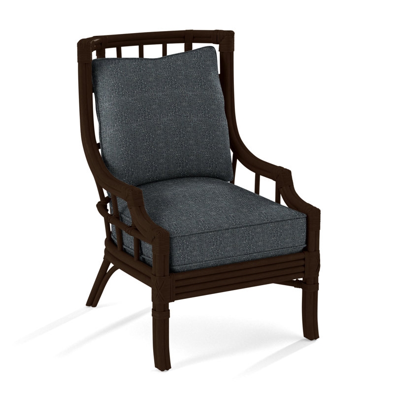 Seville Armchair, White Sugar Performance; 0863-91, Coffee