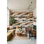 Geometric Wallpaper Wavy Earth Tones Wall Mural