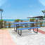 Clarenc Rectangular Metal Outdoor Picnic Table-730148195-734291085