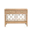Two Drawer Console with Decorative Back Rattan-784293373