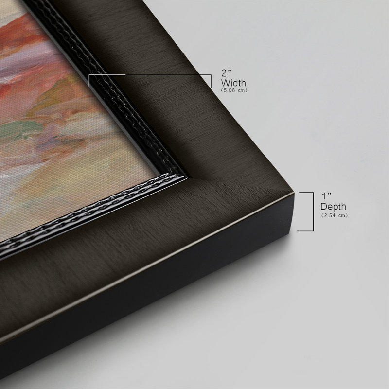 " Twilight Desert Mirage ", Black, 25" H x 45" W x 1" D